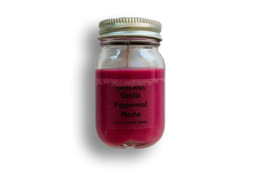 Vanilla Peppermint Mocha Tinder Mini Candle